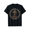 thumbnail image 1 of Rooted in Christ Shirt, Jesus Shirts, Christian Cross T-Shirt TShirt, 1 of 6