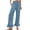 Sky Blue, variant on Linen Pants Women Linen Elastic High Waist Long Spring Fall Fashion Casual Wide Leg Sweatpants Women Black L
