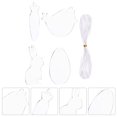 thumbnail image 4 of Weiweiguan 24Pcs Easter Themed Blank Board DIY Painting Pendant Kids Drawing Accessory, 4 of 6