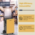 thumbnail image 5 of 200 pt. 8,000 sq. ft. Bucketless Commercial Dehumidifier in Yellows/Golds with Pump, 5 of 8