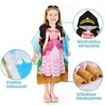 thumbnail image 3 of Catalonia  Girl's Princess Hooded Poncho Towel for Ages 2 to 6, 100% Cotton Swimwear Cover-Ups, 3 of 7