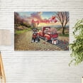 thumbnail image 2 of Be My Valentine's Schnauzer Truck Full of Love Flower Balloon Horizontal Matte Canvas Poster Miniature Schnauzer Dog Lover Wall Art Home Decor - 02029, 2 of 5