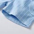 thumbnail image 7 of LWNYDPLSD Kids 3 Piece Suits Set Formal Gentleman Tuxedo Suit for Newborn Boy Wedding Graduation Dress Suit with Checkered Striped Vest+Shorts+Bowtie Button Down Short Sleeved Shirt Outfits, 7 of 7