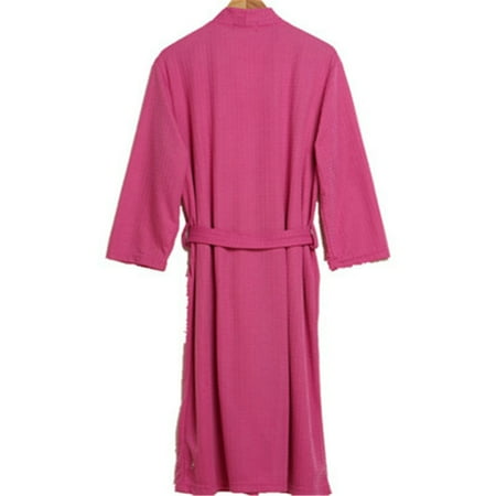 

TOPOINT Summer Thin Bathrobe Mid-length 3/4 Sleeve Pajamas Men Women Couple Home Service New