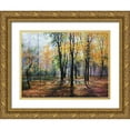 thumbnail image 1 of Cernov, Ivan 32x25 Gold Ornate Wood Framed with Double Matting Museum Art Print Titled - Park in Autumn, 1 of 4