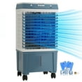 thumbnail image 1 of KFFKFF Air Cooling Unit, 1400 CFM Evaporative Cooler, 84° Oscillation, 5 Gal Capacity, Suitable for 550 Sq.ft Area, 3 Speed Control, Indoor and Outdoor Compatible, FCC Certified, 1 of 9