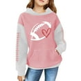 thumbnail image 2 of XXWXYD Big Kids Rugby Print Sweatshirt Long Sleeve Pullover Top Spring Autumn Sporty Shirt Boys Girls Comfort Casual Wear, 2 of 7