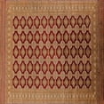 thumbnail image 1 of Ahgly Company Indoor Square Oriental Orange Industrial Area Rugs, 8' Square, 1 of 4