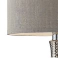 thumbnail image 2 of ElkGroup International D124-LED Hammered Chrome Plated LED Table Lamp With Grey Faux Silk Shade, 2 of 2