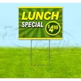 thumbnail image 1 of Lunch Special $4.99 (18" x 24") Yard Sign, Includes Metal Step Stake, 1 of 6