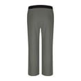 thumbnail image 6 of JTieacloth Cotton Linen Pants for Men Men's Casual Pants Comfortable Stretch Knit Pants With Elastic Waistband For Daily Wear Home Outdoor Walking Straight Leg Design Gray, 6 of 6