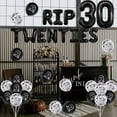 thumbnail image 2 of 30th Birthday Decorations Black, Rip Twenties Decorations for Women Men, Black Rip to My 20s Balloons Death to My Twenties Balloons Black 30 Foil Balloon for Him Her Funny Thirty Birthday Party, 2 of 6