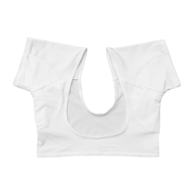 1 unid Chaleco de ropa interior de protección contra el sudor Underarm Almohadillas de sudor Corto Transpirable Cómodo para mujeres Niñas Damas (Tamaño M Blanco)