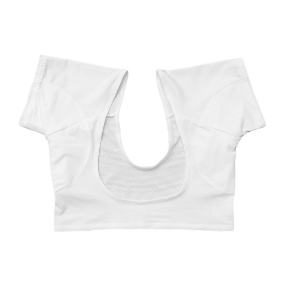 1 unid Chaleco de ropa interior de protección contra el sudor Underarm Almohadillas de sudor Corto Transpirable Cómodo para mujeres Niñas Damas (Tamaño M Blanco)