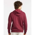 thumbnail image 3 of Alternative Mens Eco-Cozy Fleece Pullover Hoodie 8804PF, XS, Currant, 3 of 5
