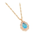 thumbnail image 2 of Necklaces for Women Gnobogi Ladies Fashion Diamond Necklace Water Droplets Crystal Clavicle Chain Pendant, 2 of 3