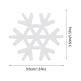 thumbnail image 5 of Snowflake Decoration Limited Time Offer Dusknt Snowflake Mixed 50Pcs Christmas White Shape Wooden Decorations Home Decor, 50X Wood Chip Snowflakes, 5 of 9