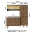 thumbnail image 3 of Mueble de Cocina Compacta Madesa 169cm con Tarja Emilly, 3 of 12