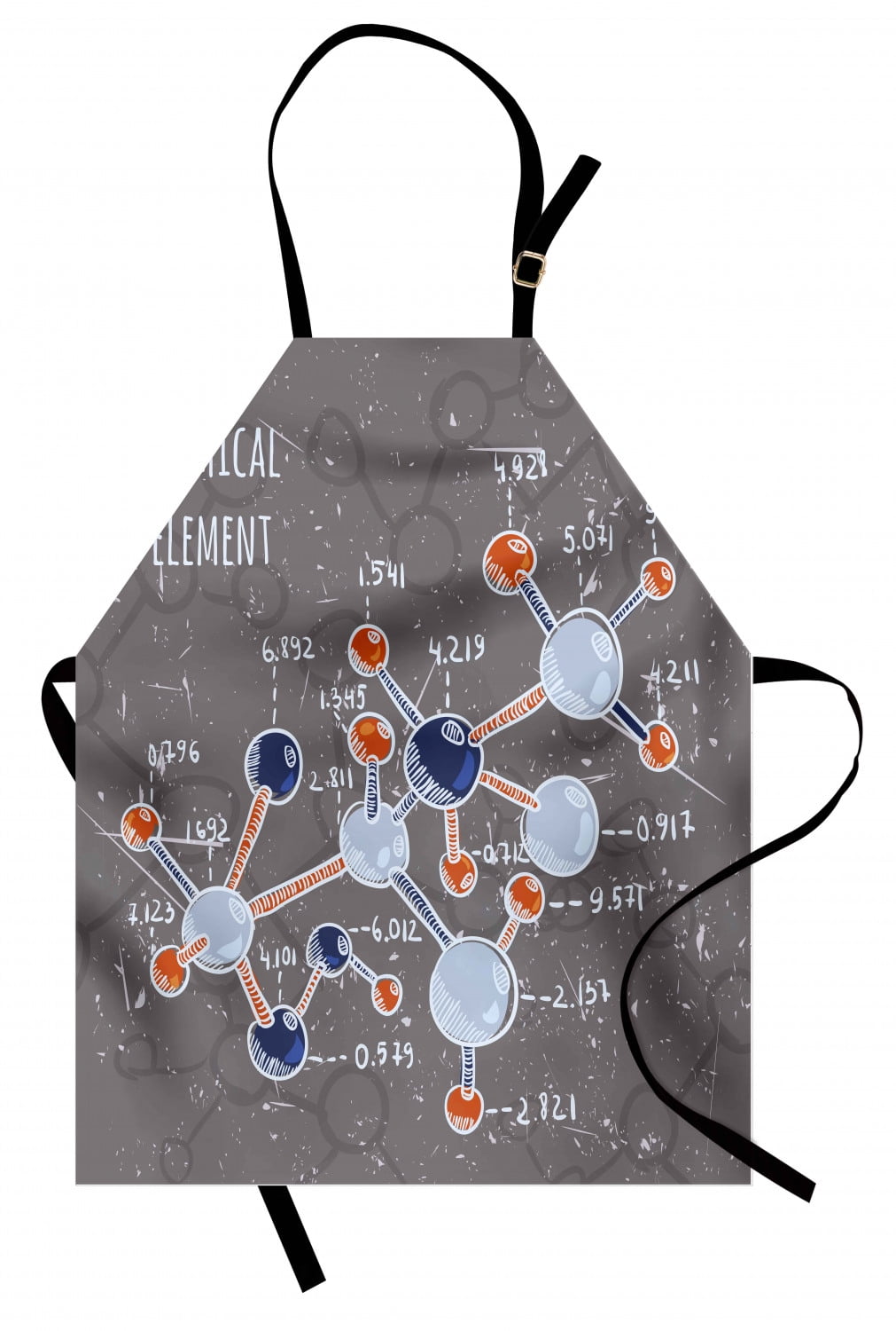 Grunge Apron Chemistry Laboratory with Display Formula Science Graphic