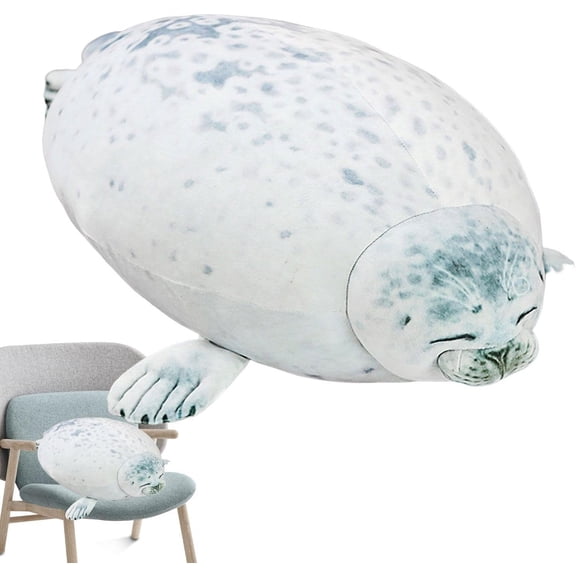 Yippzo Seal Pillow Realistic Soft Stuffed Animals, Chubby Seals Plush Toy Pets Pillow, Stuffed Plushie Toys Ideal Choice For Bedroom, Living Room, Travel