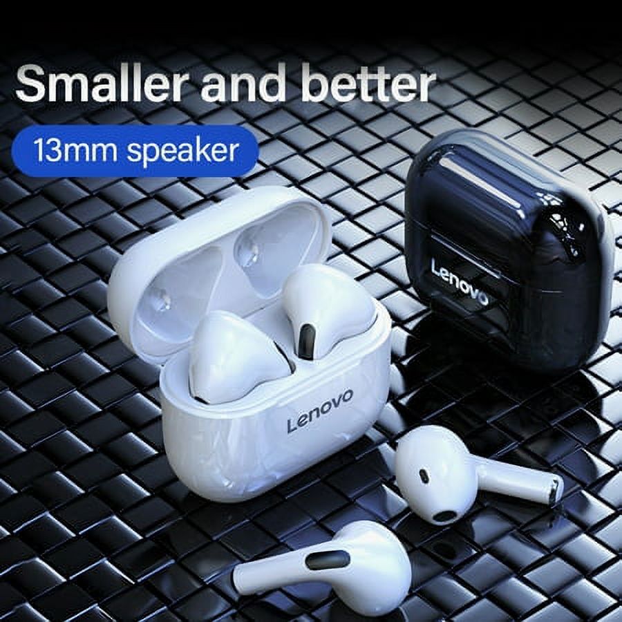 Lenovo LivePods LP40 TWS True Wireless Earbuds, Semi-in-ear Earphones ,Bluetooth 5.0 Headphones with Touch Control Hands-Free Call Stereo Sound Noise Canceling Waterproof