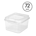 thumbnail image 2 of Sterilite 18038612 Plastic FlipTop Latching Storage Container, Clear (72 Pack), 2 of 6