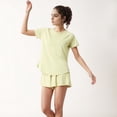 thumbnail image 7 of Women's High Waist Athletic Skort with Inner Shorts and Adjustable Drawstring Waistband - Large, Green, 7 of 7