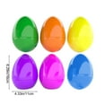 thumbnail image 3 of Sltwyw 6-Inch Plastic Easter Eggs - Hollow Pastel Decorations for Candy Treats Classroom Prizes Basket Stuffers(6-Pack), 3 of 6