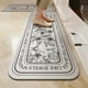 thumbnail image 1 of Alfombras de baño, alfombras para sala, alfombras de área, alfombras de baño y cocina. Este tapete se puede limpiar, lavar, repeler el aceite y es antideslizante. La tira larga de cuero se puede corta, 1 of 6