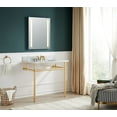 thumbnail image 3 of ANZZI Verona 34.5 in. Console Sink in Brushed Gold with Carrara White Counter Top, 3 of 8