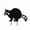 crouching raccoon, variant on Black Raccoon Garden Stake Decorations Metal Stake Yard Plant Ornaments Flowerpots Insert Outdoor Decors