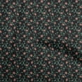 thumbnail image 1 of oneOone Georgette Viscose Dark Green Fabric Floral Craft Projects Decor Fabric Printed By The Yard 42 Inch Wide, 1 of 4