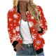 thumbnail image 2 of Sudadera informal de manga larga con capucha y chaquetas para mujer Sudadera holgada de manga larga con cremallera Chaqueta informal de béisbol de punto grueso Chaqueta de poliéster para mujer, 2 of 5
