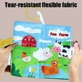 thumbnail image 4 of Soft Toys Baby Cloth Books, Touch and Feel Crinkle Books, Infants & Toddler, Early Development Interactive Car Toys & Stroller Toys for Boys & Girls, 4 of 6