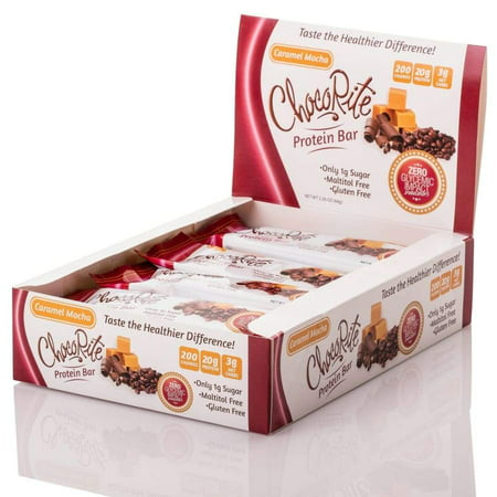 ChocoRite 20g Uncoated Protein Bars by HealthSmart - Caramel