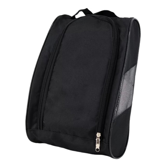 Bolsa para zapatos de golf, ligera, transpirable, portátil, para viajes, para calzado deportivo. Negro