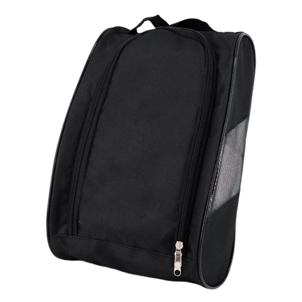 Bolsa organizadora de zapatos de golf para hombre, de tela Oxford, con cremallera Negro
