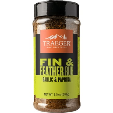 Traeger Pellet Grills Fin & Feather Rub, Mixed Spices and Seasonings, 8.5 oz