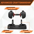thumbnail image 4 of GARVEE 112lb(56lb*2) 18 in 1 Adjustable Dumbbell Sets of 2,56LBS Pair Free Weights Plates and Rack,Fast Adjust Hand Weights for Home Gym Full Body Workout Fitness, 4 of 9
