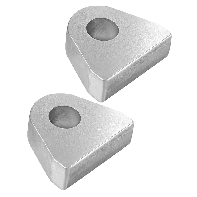 2 Pcs Support de Manivelle Soudé Robuste en Forme de U pour Camions Tracteurs Usage Industriel Design Gain de Place