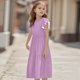 thumbnail image 5 of Teen Girls Dresses Casual Summer Midi Dress with Pockets Short Sleeve Loose Fit Flowy Sundress for Beach Party ,Sie:100, 5 of 9