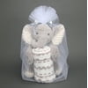 Lambs & Ivy Blanket & Plush Luxury Newborn Baby Gift Set - Gray Elephant