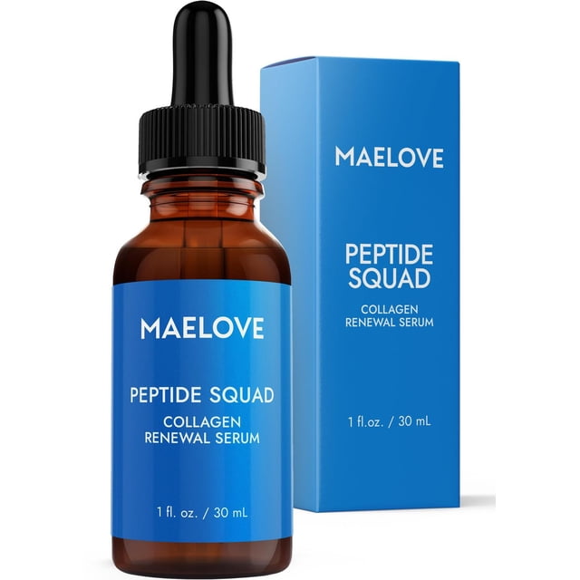 Suero Renovador de Colágeno Peptide Squad Hidratante con Péptidos Cobre Argirelina y Matrixyl 3000 p