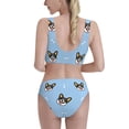 thumbnail image 3 of Daiia Corgi Dog printed 2 piece Swimsuit Bikinis for Women High Waisted Racerback Bathing Suits Summer Tummy Control Scoop Neck Swimwear-Medium, 3 of 8