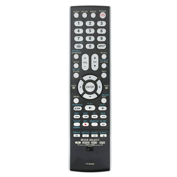 Toshiba TV Remote Control Replacement Model CT90302