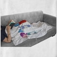 thumbnail image 6 of Tyler Soft Flannel Fleece Blanket, Composition of Kindergarten Themed Colorful Letter Arrangement Newborn Children Name, Cozy Plush for Indoor and Outdoor Use, 70" x 90", Multicolor, by Ambesonne, 6 of 6