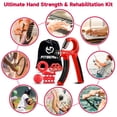 thumbnail image 5 of Kit de entrenamiento para fortalecer el agarre de mano (paquete de 5) FitBeast, agarre de antebrazo, resistencia ajustable, pinza de mano, ejercitador de dedos, anillo de agarre y bola de agarre para, 5 of 5