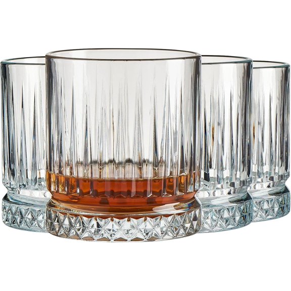 Vintage Coupe Glasses Set Of 4 - Exclusive Champagne, Cocktail, Martini, Wine Glasses - Long Stem Glassware - 8.8 oz - Perfect for Parties, Gifts, Housewarming, Weddings,Aniversary