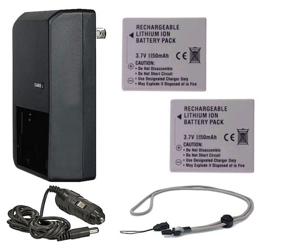 Sony Cybershot DSC-T70 High Capacity Batteries (2 Units) + AC/DC