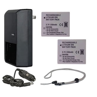 Canon PowerShot SX200 IS High Capacity Batteries (2 Units) + AC/DC